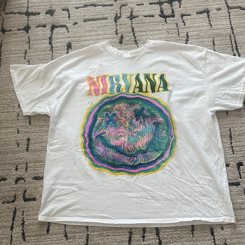 URBAN OUTFITTERS NIRVANA SHIRT DRESS SIZE SMALL/MEDIUM